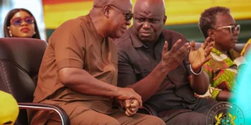 President Mahama with Agric Minister Eric Opoku