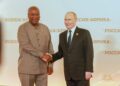 Mahama Encourages Putin to Resume Ukraine Peace Talks 6 President John Dramani Mahama with President Vladmir Putin