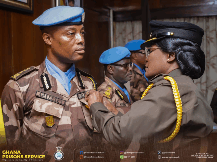Ghana's Prisons Are Hell - Director-General Tells Parliament Committee 4 Director-General of the Ghana Prisons Service, Patience Baffoe-Bonnie with some prison personnels