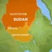 Sudan–South Sudan on map