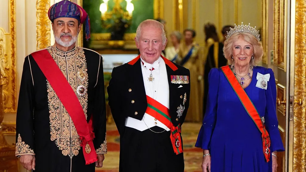 King Charles III Praises Oman’s Middle East Peace Efforts 5 The King and Queen hosted a state banquet at Windsor Castle for the Sultan of Oman on his state visit to the UK 2