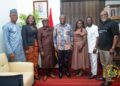 Minister for Lands and Natural Resources, Hon. Emmanuel Armah-Kofi Buah, with The Governing Board of the Creative Arts Agency