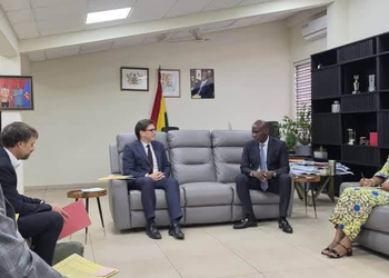 Minister for Education, Hon. Haruna Iddrisu, the German Ambassador to Ghana, Frederik Landshöf and Some Delegates