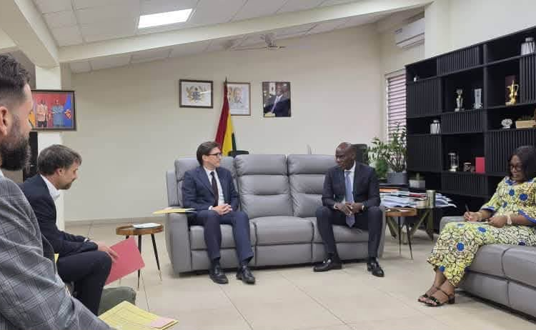 Ministry of Education Secure German Partnership for TVET 1 Minister for Education, Hon. Haruna Iddrisu, the German Ambassador to Ghana, Frederik Landshöf and Some Delegates