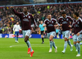 Jackson's Brace Propels Villa Past Manchester City 7 Nicholas Jackson leads the celebration after scoring against Manchester City
