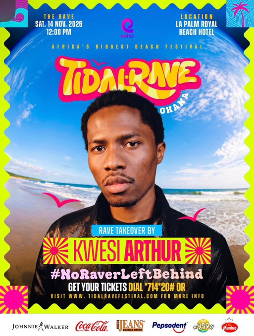 Kwesi Arthur to Headline 2026 Tidal Rave in Accra 2 image 413