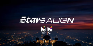 The official slogan for 2028 LA Olympics is Stars Align