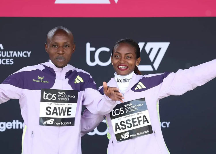 Sebastian Sawe (Kenyan athlete) and Ethiopian's Tigst Assefa