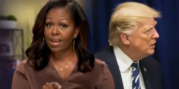Michelle Obama criticizes Donald Trump at National Convention. Image credit: Shutterstock