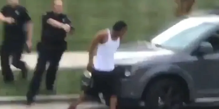 Jacob Blake was reportedly shot seven times in the back. Image credit: Skynews