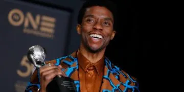 Black Panther star, Chadwick Boseman. Image credit: skynews