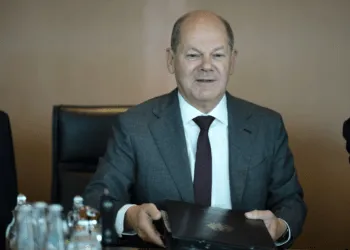 Germany Unveils Long-Awaited Strategy For Relations With China 3 German Chancellor, Olaf Scholz attends the cabinet meeting of the German government at the chancellery in Berlin on Thursday, July 13, 2023.