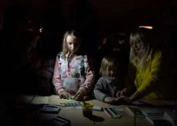 Ukrainian children suffering from learning deficit.