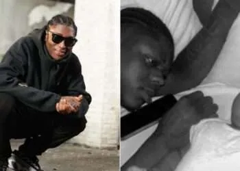 Bella Shmurda, with late Mohbad with his son, Liam