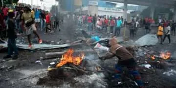 Violent scenes from Haiti