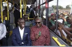 NDC’s General Secretary Touts Mahama’s Achievements In Transportation 9 John Mahama & Fifi Kwetey