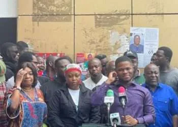 Naa Koryoo’s Arrest: NDC Lauds Supporters for Unwavering Solidarity 8 Phylliss Naa Koryoo Okunor in a picture with some National Executive of the NDC following her release by the Ghana Police Service