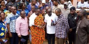 Dr. Mathew Opoku Prempeh together with Traditional Leaders