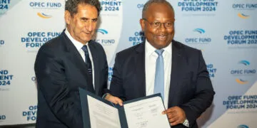 Mr. Francesco La Camera Director-General IRENA and Mr. Alain Ebobissé, CEO Africa50