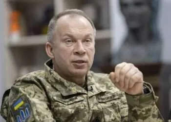 Ukraine Claims Establishment Of Administrative Office In Kursk 9 Oleksandr Syrskii, Head of the Ukrainian armed forces.