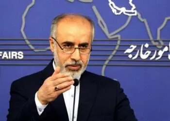 Iran Rejects European Call For Restraint 6 Iranian Foreign Ministry spokesman, Nasser Kanaani.