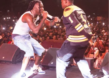 Telecel TurnUp Rocked Sunyani’s UENR Campus With Stonebwoy 2 Stonebwoy and Mass Mello, the winner of the UENR campus talent