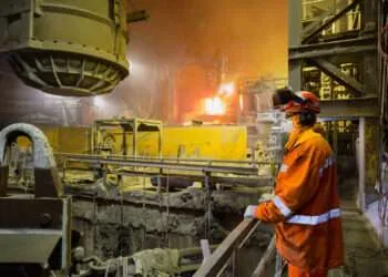 A steel factory in UK