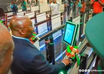 KIA's E-Gate Contract, a Case of ‘Create, Loot, and Share’ 2 Vice President Dr Mahamudu Bawumia at the commissioning of the E-gate system at KIA