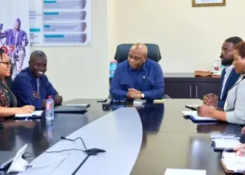 AREPI, NHIA Forge Partnership to Boost Access to Quality Medicines 9 AREPI Leadership in a discusson with NHIA Leadership